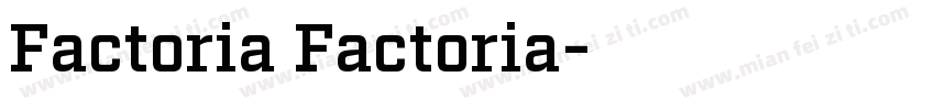 Factoria Factoria字体转换